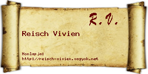 Reisch Vivien névjegykártya